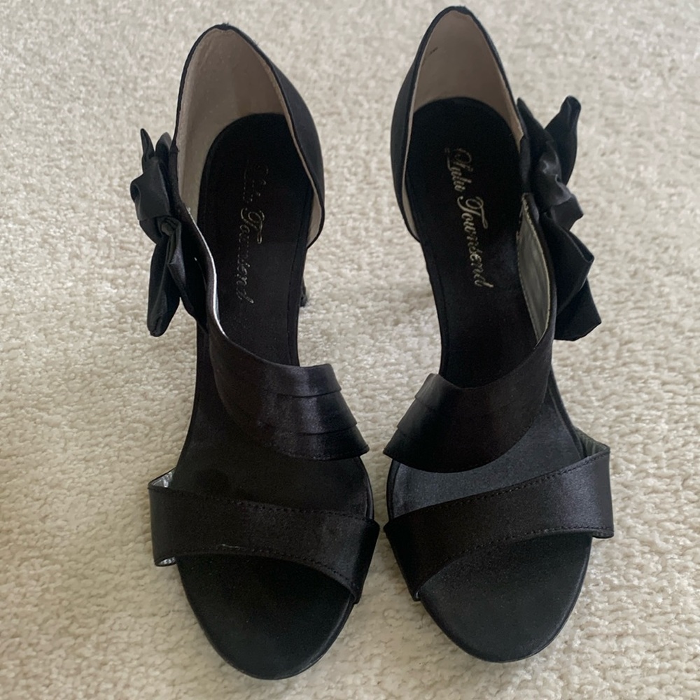 Black dress sandal heels. Worn once